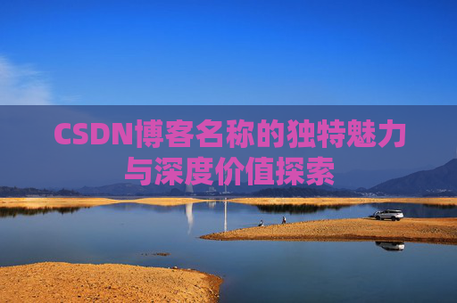 CSDN博客名称的独特魅力与深度价值探索